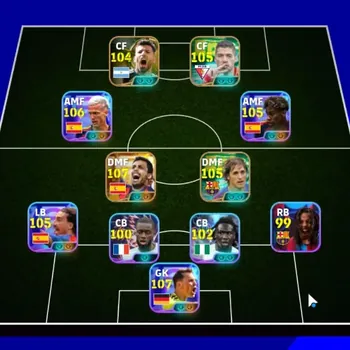 eFootball Accounts Legends & Iconic Players Android|Power 3206|Big Time Rodri|10 Show Time Manuel Neuer,Dani Olmo,Marc