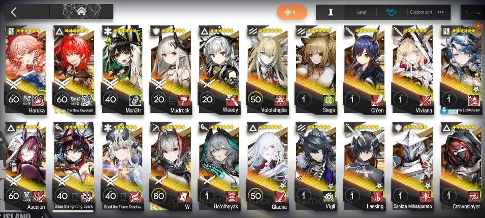 Arknights Accounts Lv 93|210 Op+48 Outfit|26K Orundum|8 Limited|Wisad image 5
