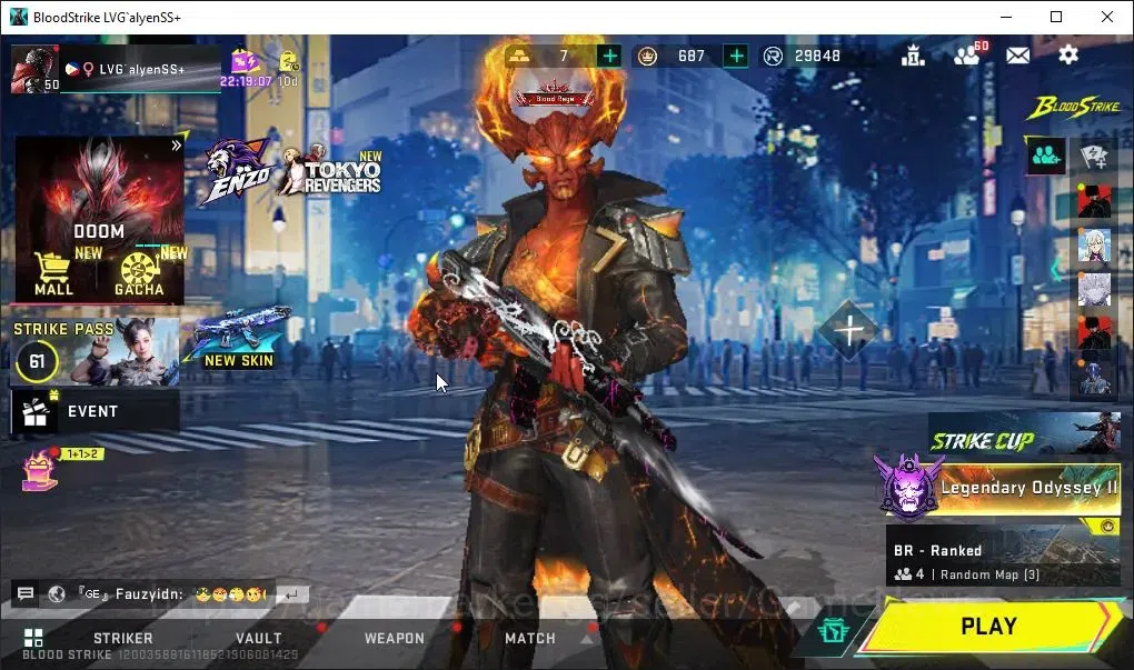 Blood Strike Accounts ASIA|ETERNAL DEagle|Melee ULTRA One-Handed Axe|Col image 1