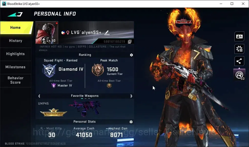 Blood Strike Accounts ASIA|ETERNAL DEagle|Melee ULTRA One-Handed Axe|Col image 2