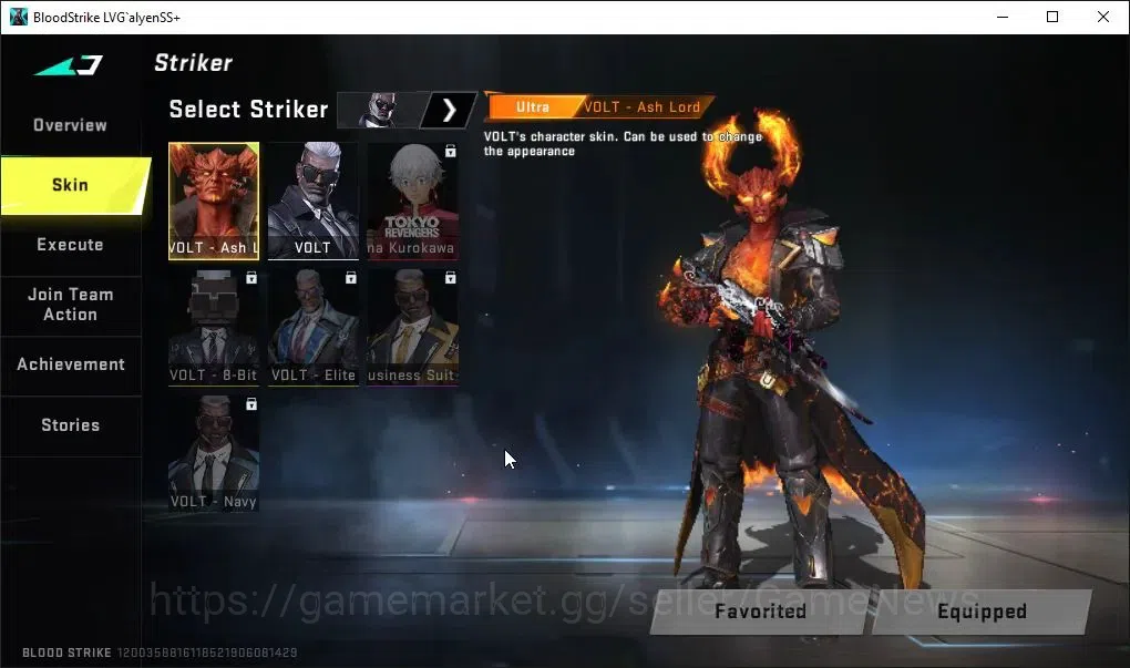 Blood Strike Accounts ASIA|ETERNAL DEagle|Melee ULTRA One-Handed Axe|Col image 3