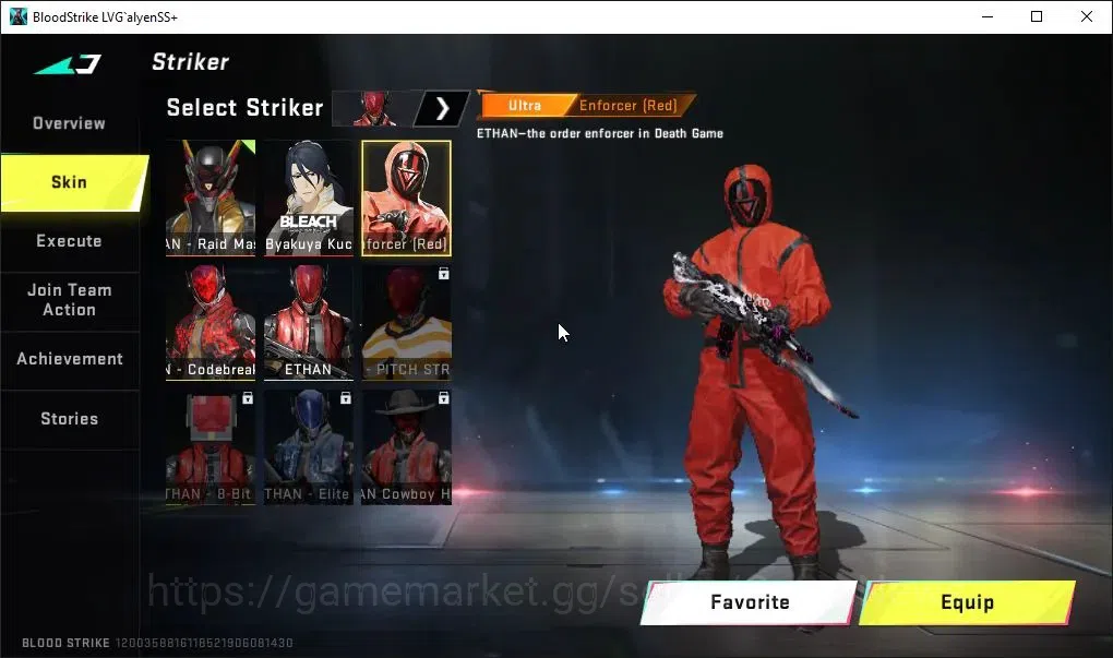 Blood Strike Accounts ASIA|ETERNAL DEagle|Melee ULTRA One-Handed Axe|Col image 5