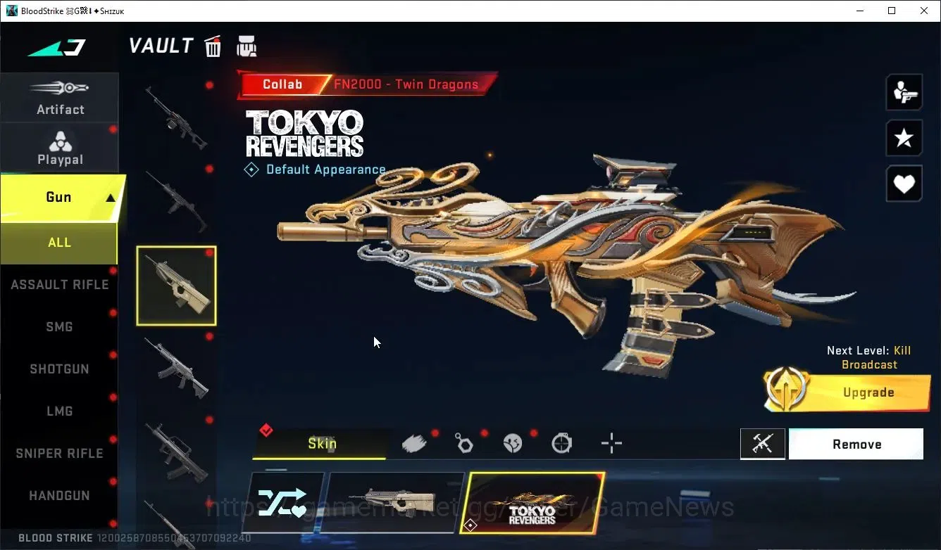 Blood Strike Accounts Collab Skin ASIA|ETERNAL DeAgle+COLLAB OPM-Mumen Rider,EnZo-Kraken,TR FN2K,Jack,7DS 15