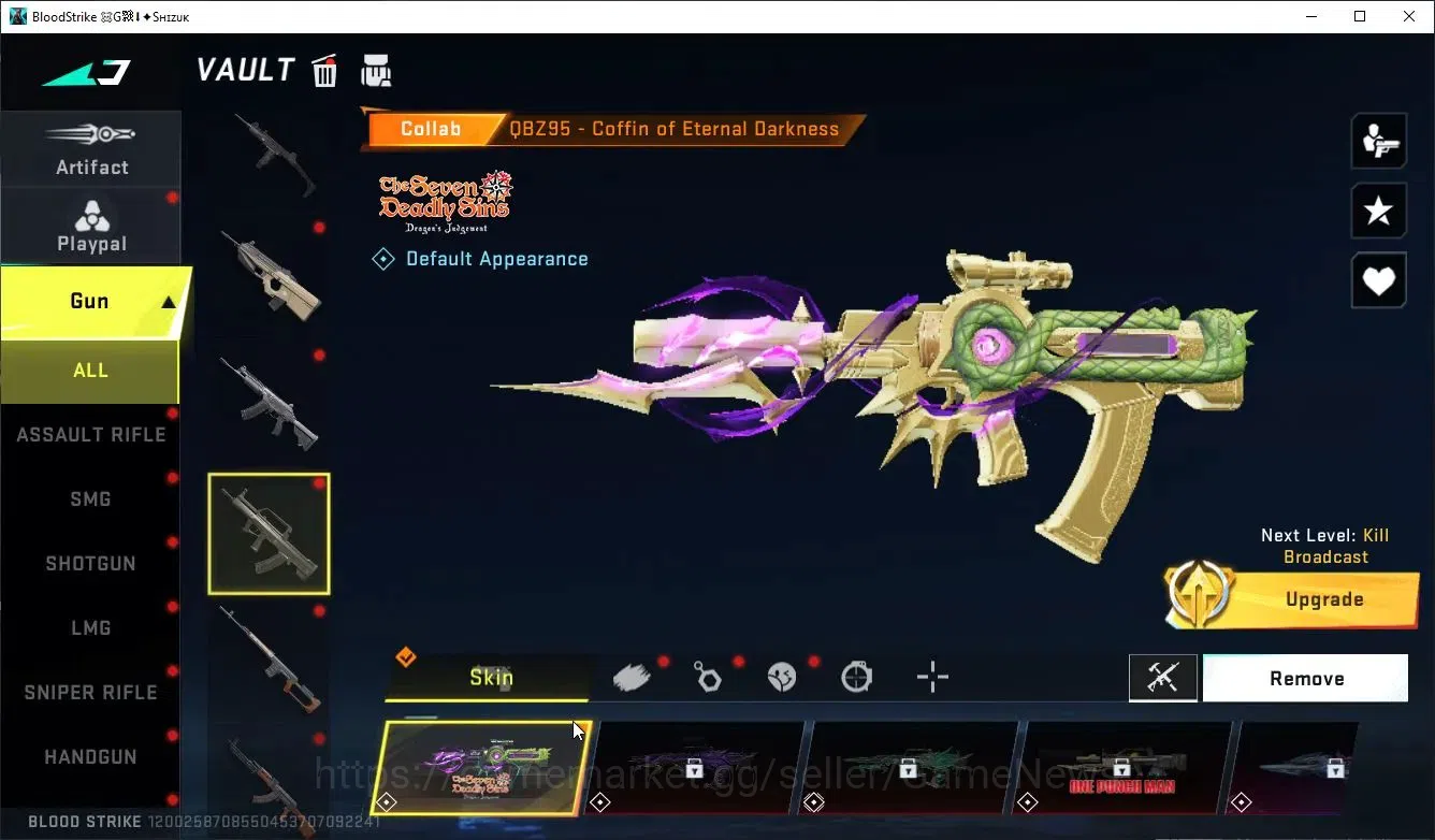 Blood Strike Accounts Collab Skin ASIA|ETERNAL DeAgle+COLLAB OPM-Mumen Rider,EnZo-Kraken,TR FN2K,Jack,7DS 18