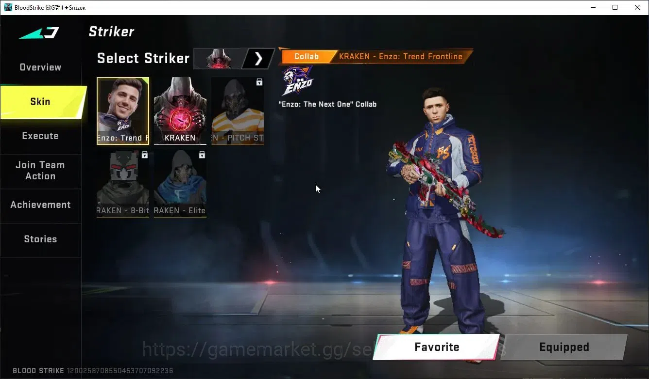 Blood Strike Accounts Collab Skin ASIA|ETERNAL DeAgle+COLLAB OPM-Mumen Rider,EnZo-Kraken,TR FN2K,Jack,7DS 4