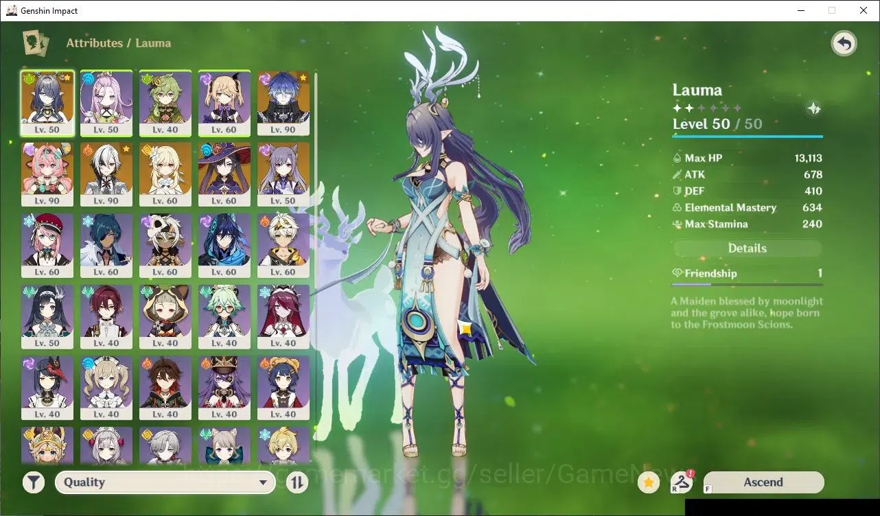 Genshin Impact Accounts ASIA|Free HSR + ZZZ |AR 54|4 Limited + (Flins+Sign image 3