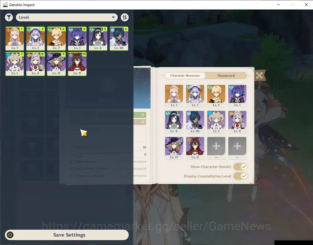 Genshin Impact Accounts ASIA|AR 11|All Unset|1 Limited + 1(*5 Char Standar image 2