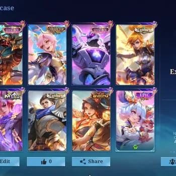 Mobile Legends: Bang Bang Accounts Collector Hero 88|Skins 145|Luckybox(Uranus,Alpha),CC 10th Layla,Champions
