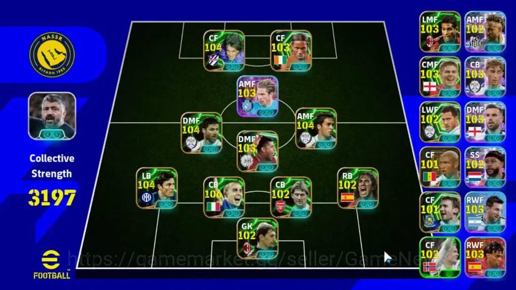 eFootball Accounts Legends & Iconic Players Android|Big Time Frank Rijkaard,Epic Fabio Cannavaro,Xabi Alonso,G 1
