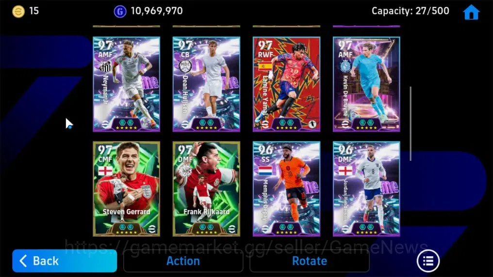 eFootball Accounts Legends & Iconic Players Android|Big Time Frank Rijkaard,Epic Fabio Cannavaro,Xabi Alonso,G 5