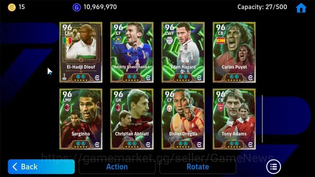 eFootball Accounts Legends & Iconic Players Android|Big Time Frank Rijkaard,Epic Fabio Cannavaro,Xabi Alonso,G 6