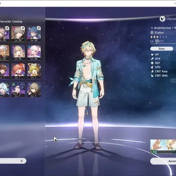 Honkai Star Rail Accounts Others Asia|TL 35|2 Limited Aventurine Waveflair+Signature, Archer & 1 Standard Himeko|Female