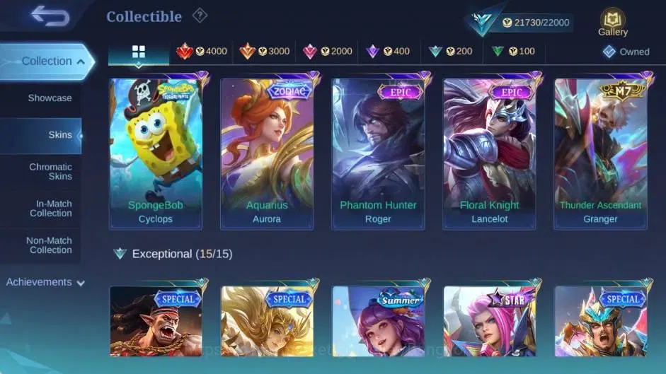 Mobile Legends: Bang Bang Accounts Global|Skin 72|Seasoned|KOF Karina|Prime Granger|C image 8