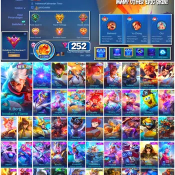 Mobile Legends: Bang Bang Collector #3673 252 Skins | Collector Natalia | Zero X-Borg  image 1