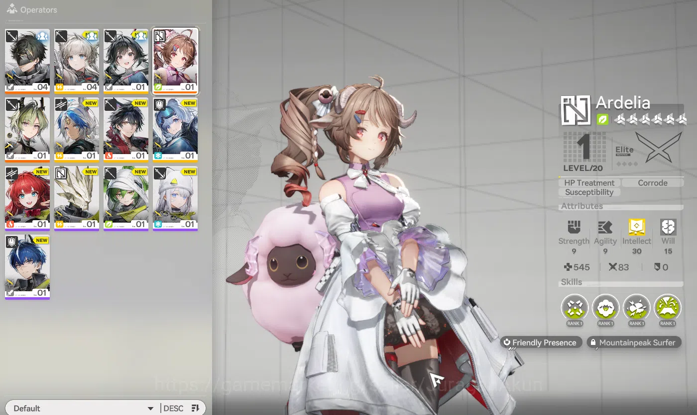 Arknights: Endfield Accounts ASIA | Fresh Starter | (2 SSR) Lifeng P1, Ardelia + 5 Char SR Character | Log Gryplink | Take 3