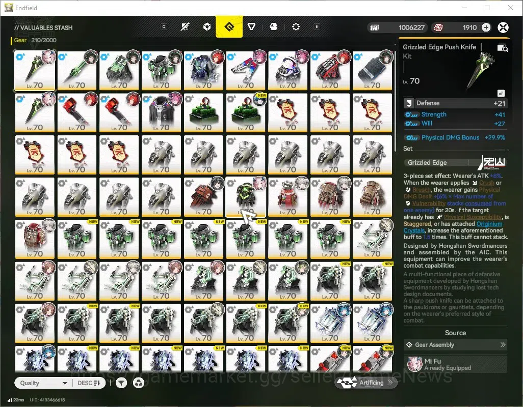 Arknights: Endfield Accounts ASIA|Lv 58|11 SSR (5 Limited) + 16 (6* Weapon)|(Fangyi P3,Mi Fu 11