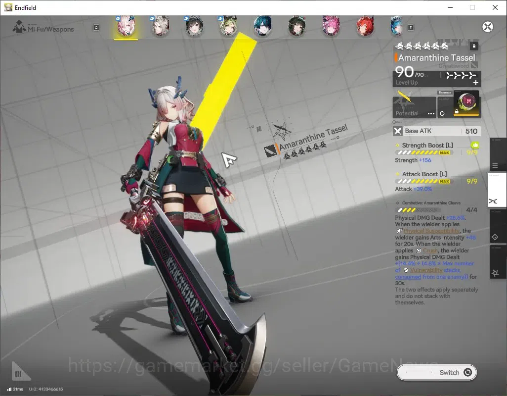 Arknights: Endfield Accounts ASIA|Lv 58|11 SSR (5 Limited) + 16 (6* Weapon)|(Fangyi P3,Mi Fu 3