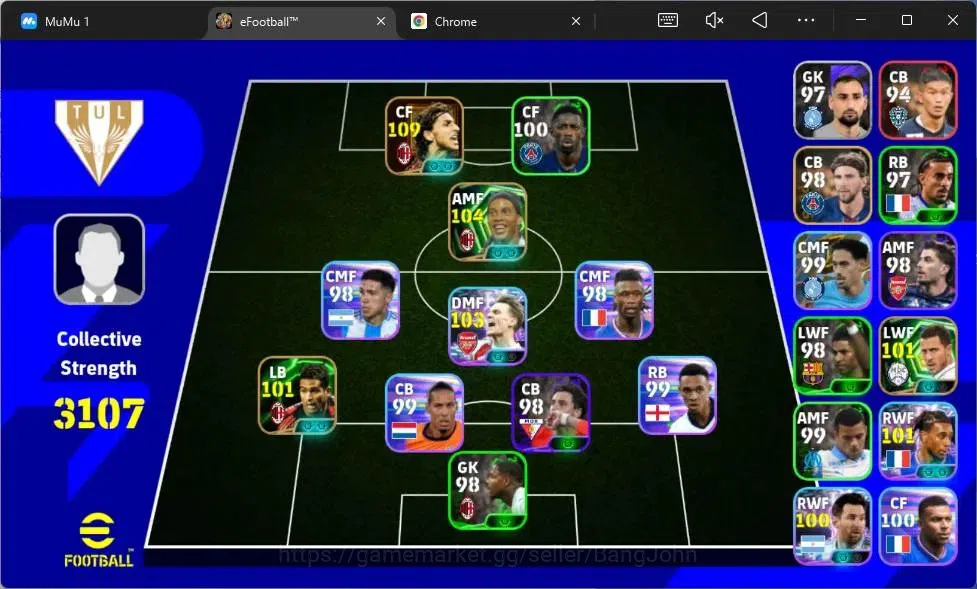 eFootball Accounts Mobile|PW 3107|Bigtime Ibrahimović|Epic Ronaldinho image 1