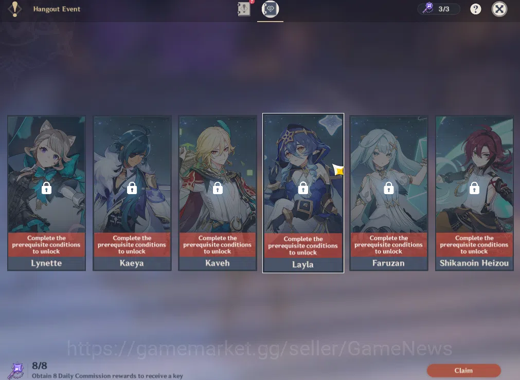 Genshin Impact Accounts ASIA | AR50 | Columbina, Linea, Hu Tao, Chiori | W image 4