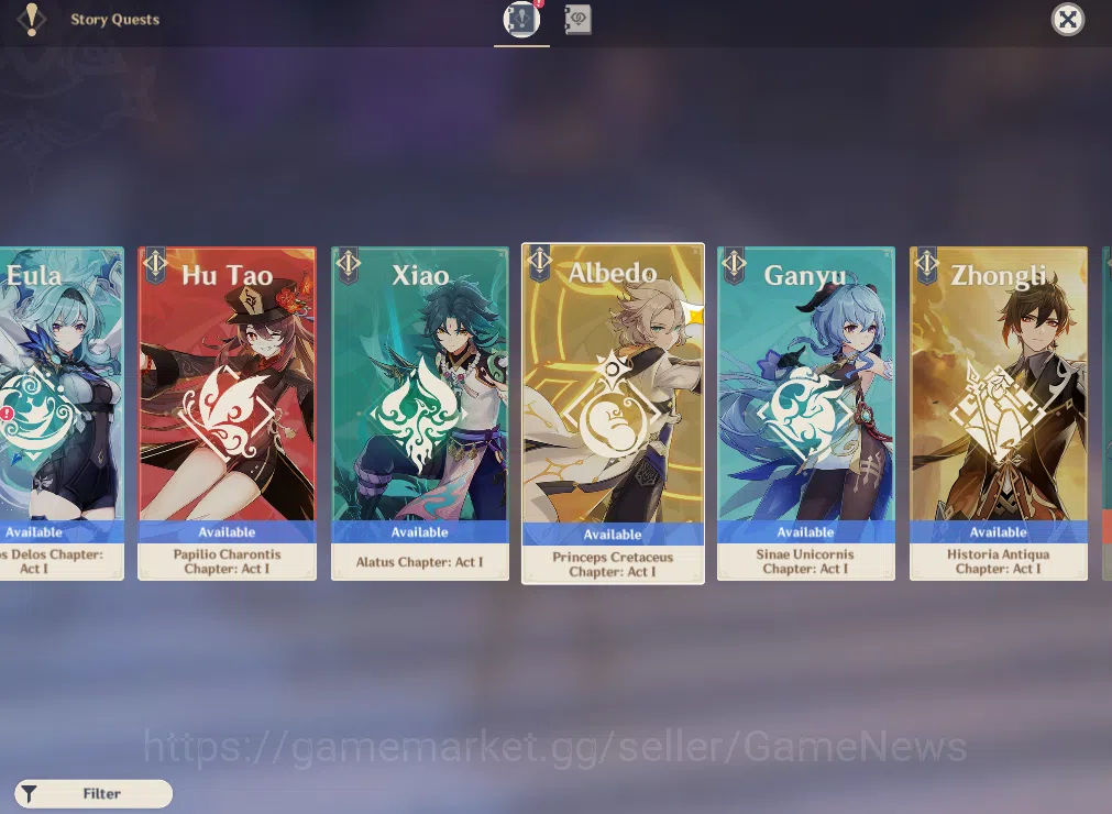 Genshin Impact Accounts ASIA | AR50 | Columbina, Linea, Hu Tao, Chiori | W image 5