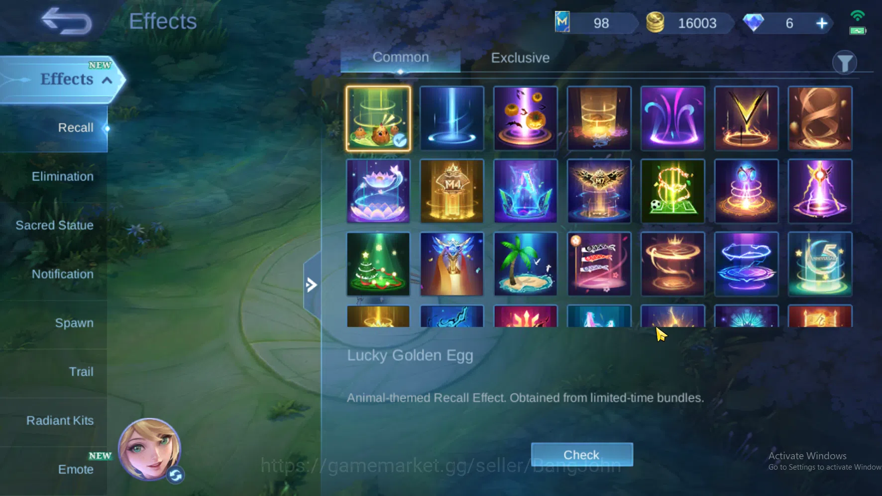 Mobile Legends: Bang Bang Accounts Hero 98 | Skin 165 | KOF Karina | Stun Chou | Epic image 9