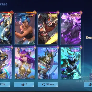 Mobile Legends: Bang Bang Accounts Collector Global|319S|Renowned|LEGEND Saber,Annual Hayabusa,LBX Moskov,Zodiac Helcrut