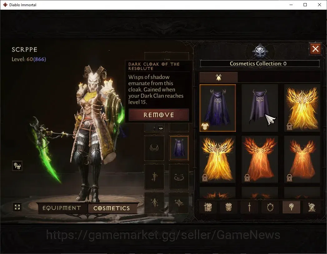 Diablo Immortal Accounts NA - High Heavens|CS ON|Lv60(866)|Necromancer|44K  image 10