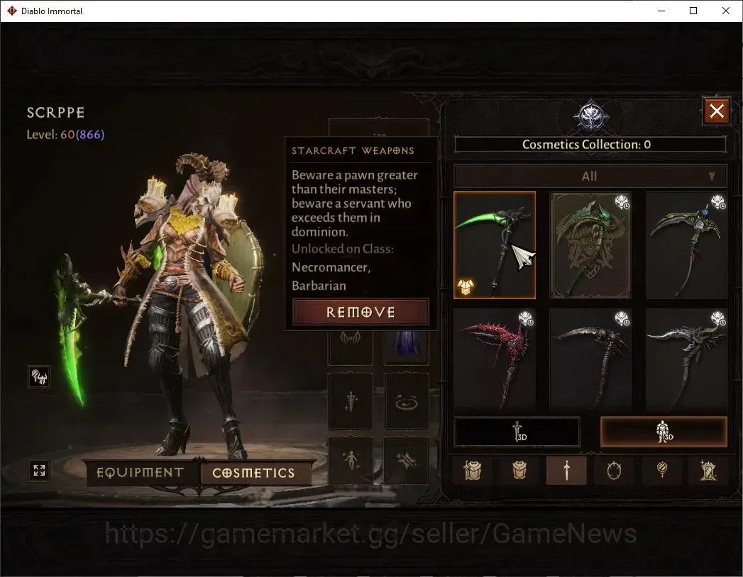 Diablo Immortal Accounts NA - High Heavens|CS ON|Lv60(866)|Necromancer|44K  image 9