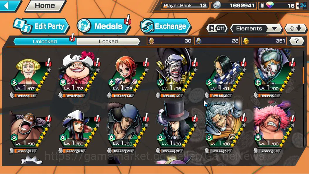 One Piece Bounty Rush Accounts Global|4 EX|5Elder Saturn,BP Kuzan,KOP Roger,[Bors image 5