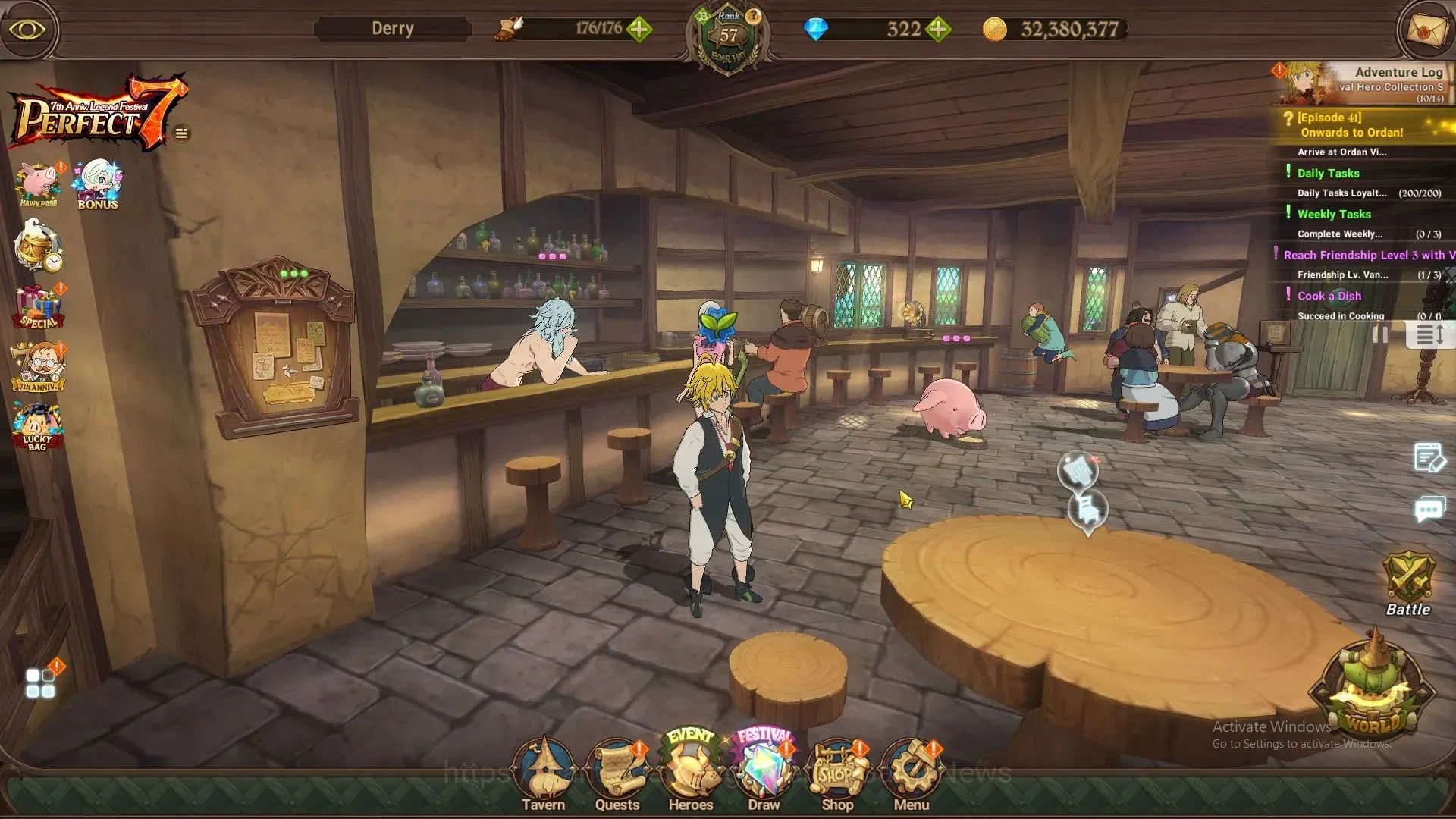 The Seven Deadly Sins: Grand Cross Accounts GLOBAL|1M CC|20 LS,322 Dm|2 LR+8 UR|Burnhild,Eliza image 1