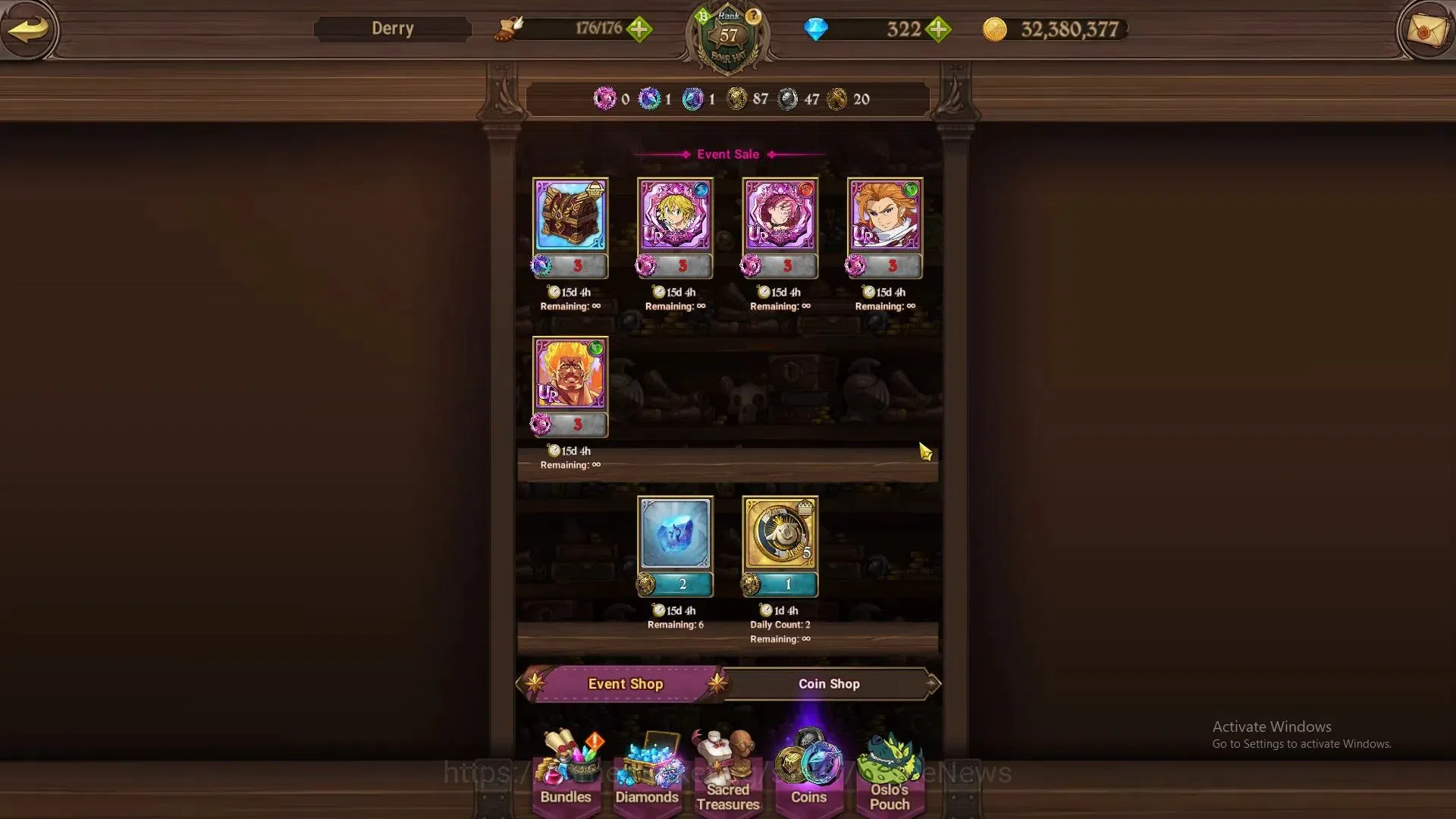 The Seven Deadly Sins: Grand Cross Accounts GLOBAL|1M CC|20 LS,322 Dm|2 LR+8 UR|Burnhild,Eliza image 9