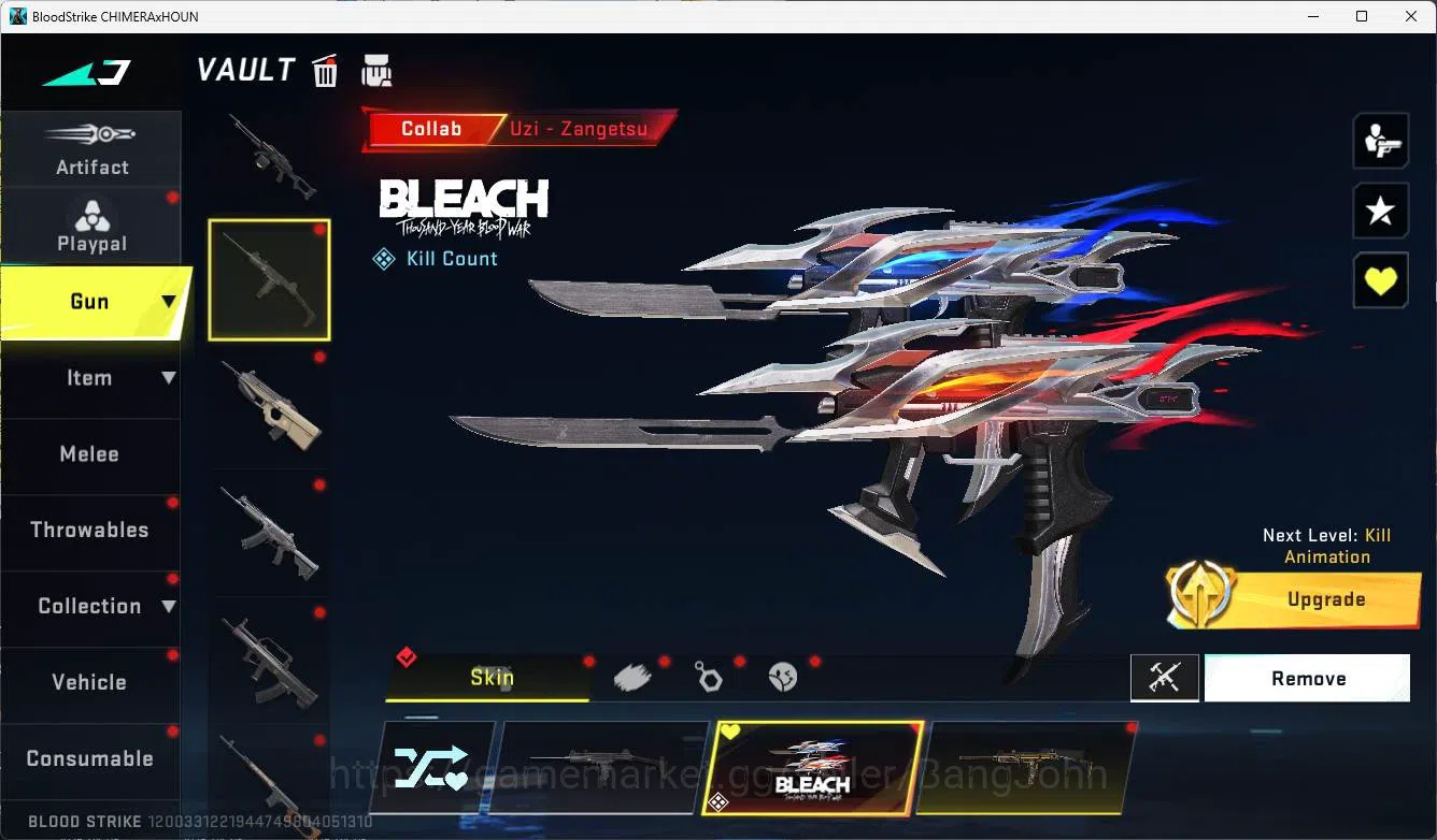 Blood Strike Accounts ASIA | 2 Collab Gun BLEACH| 2 Limited Gun | 3 Ultr image 15