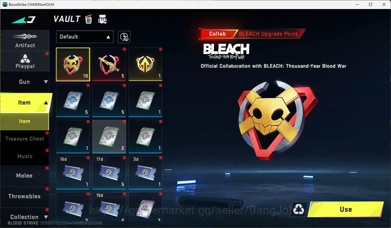 Blood Strike Accounts ASIA | 2 Collab Gun BLEACH| 2 Limited Gun | 3 Ultr image 9