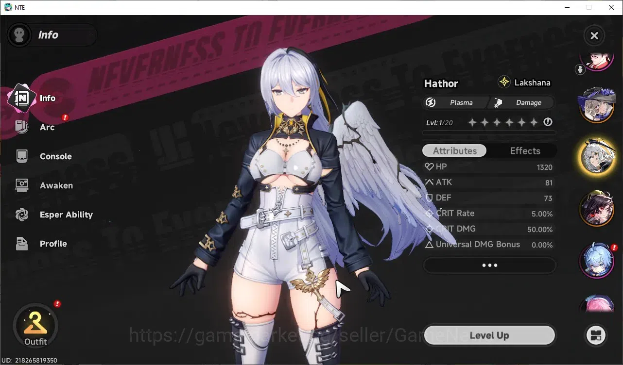 Neverness to Everness Accounts GLOBAL Europe|HL 3|3 SSR (Hotori,Hathor,Jiuyuan)|1 image 4