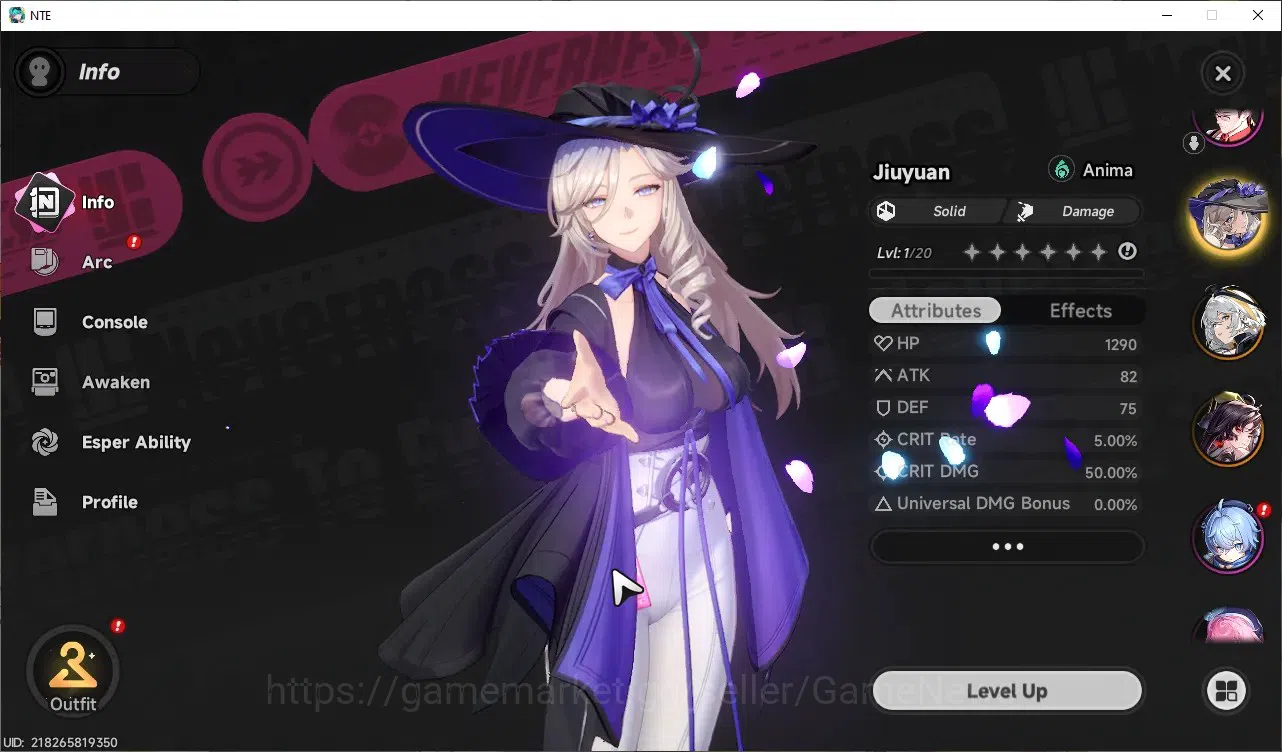 Neverness to Everness Accounts GLOBAL Europe|HL 3|3 SSR (Hotori,Hathor,Jiuyuan)|1 image 5