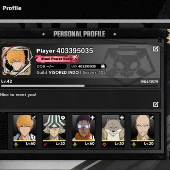 BLEACH: Soul Resonance Accounts Nuverse SEA|Lvl 42|8 SSR|5 Sign|[Ichigo