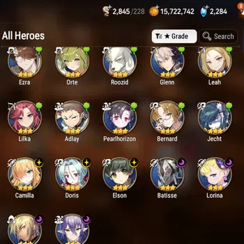 Epic Seven Accounts Mid-Tier Global Unverif|5 ML(NMLuna.Harsetti,EIlynav,Dark Corvus,BHwayoung)|Poh+Bless ON|SS 2,2K|Check