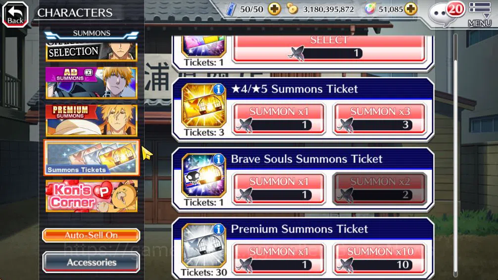 Bleach: Brave Souls Accounts [GLOBAL]51K Orb|10th Anniv(Rukia,Ichigo),Valentine image 15