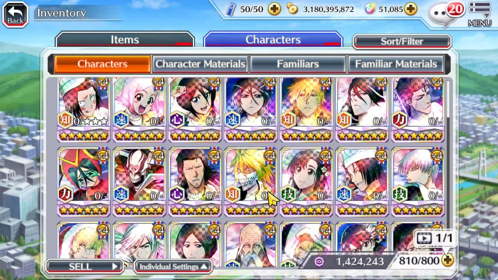 Bleach: Brave Souls Accounts [GLOBAL]51K Orb|10th Anniv(Rukia,Ichigo),Valentine image 7