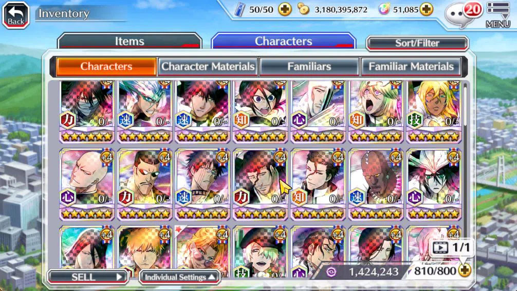 Bleach: Brave Souls Accounts [GLOBAL]51K Orb|10th Anniv(Rukia,Ichigo),Valentine image 8