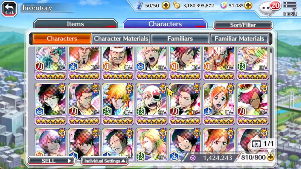 Bleach: Brave Souls Accounts [GLOBAL]51K Orb|10th Anniv(Rukia,Ichigo),Valentine image 9