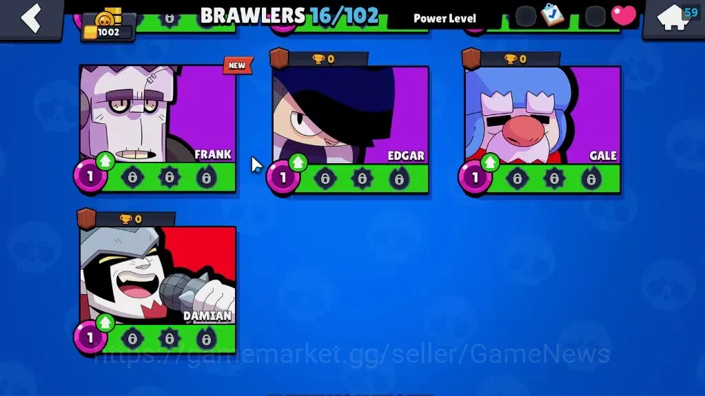 Brawl Stars Accounts 1002 Trophy|2k Blings|16 Brawlers 2 Max Lvl Rico & image 10