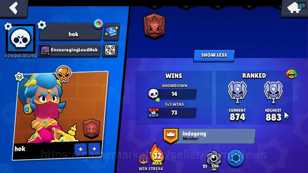 Brawl Stars Accounts 1002 Trophy|2k Blings|16 Brawlers 2 Max Lvl Rico & image 3