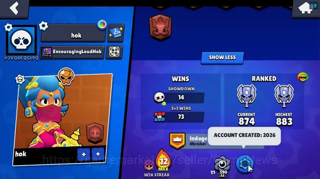 Brawl Stars Accounts 1002 Trophy|2k Blings|16 Brawlers 2 Max Lvl Rico & image 4