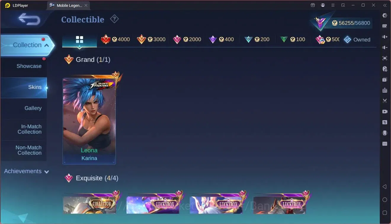 Mobile Legends: Bang Bang Accounts Collector Global |Hero 111|Skin 249|Renowned|KOF Karina|Luckybox Leomord,Selena,Change|CC 7
