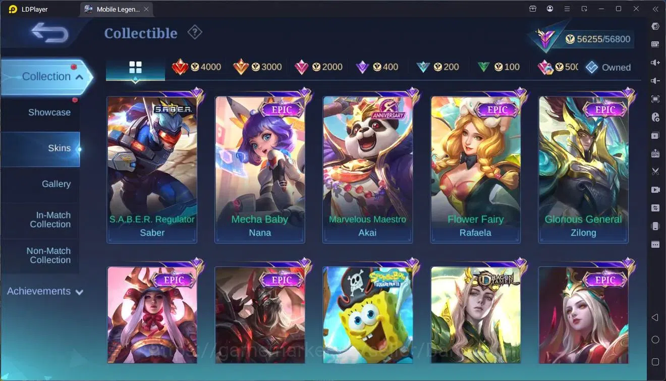 Mobile Legends: Bang Bang Accounts Collector Global |Hero 111|Skin 249|Renowned|KOF Karina|Luckybox Leomord,Selena,Change|CC 9