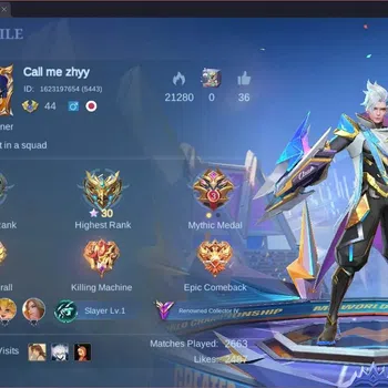 Mobile Legends: Bang Bang Accounts Collector Global |Hero 111|Skin 249|Renowned|KOF Karina|Luckybox Leomord,Selena,Change|CC