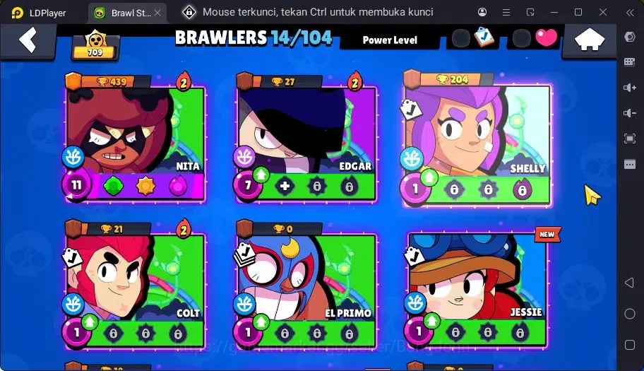 Brawl Stars Accounts Trophy 709 | 14 Brawler| 1 Max Haypercharge(Nita)| 1 Mythic(Nita),3 Epic,4 S Rare Skin|270 Bling 12