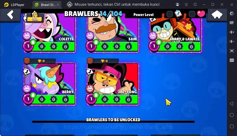 Brawl Stars Accounts Trophy 709 | 14 Brawler| 1 Max Haypercharge(Nita)| 1 Mythic(Nita),3 Epic,4 S Rare Skin|270 Bling 14