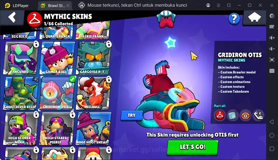 Brawl Stars Accounts Trophy 709 | 14 Brawler| 1 Max Haypercharge(Nita)| 1 Mythic(Nita),3 Epic,4 S Rare Skin|270 Bling 7